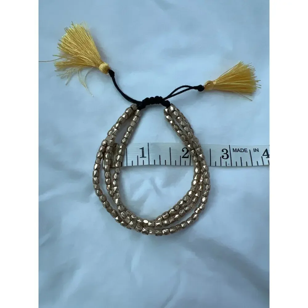 Gold Beaded Bracelet